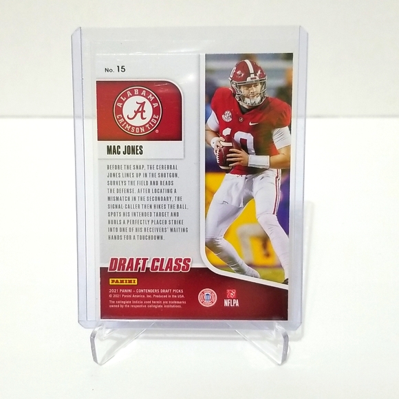 2021 Mac Jones RC - Panini Contenders draft picks - Picture 2 of 2